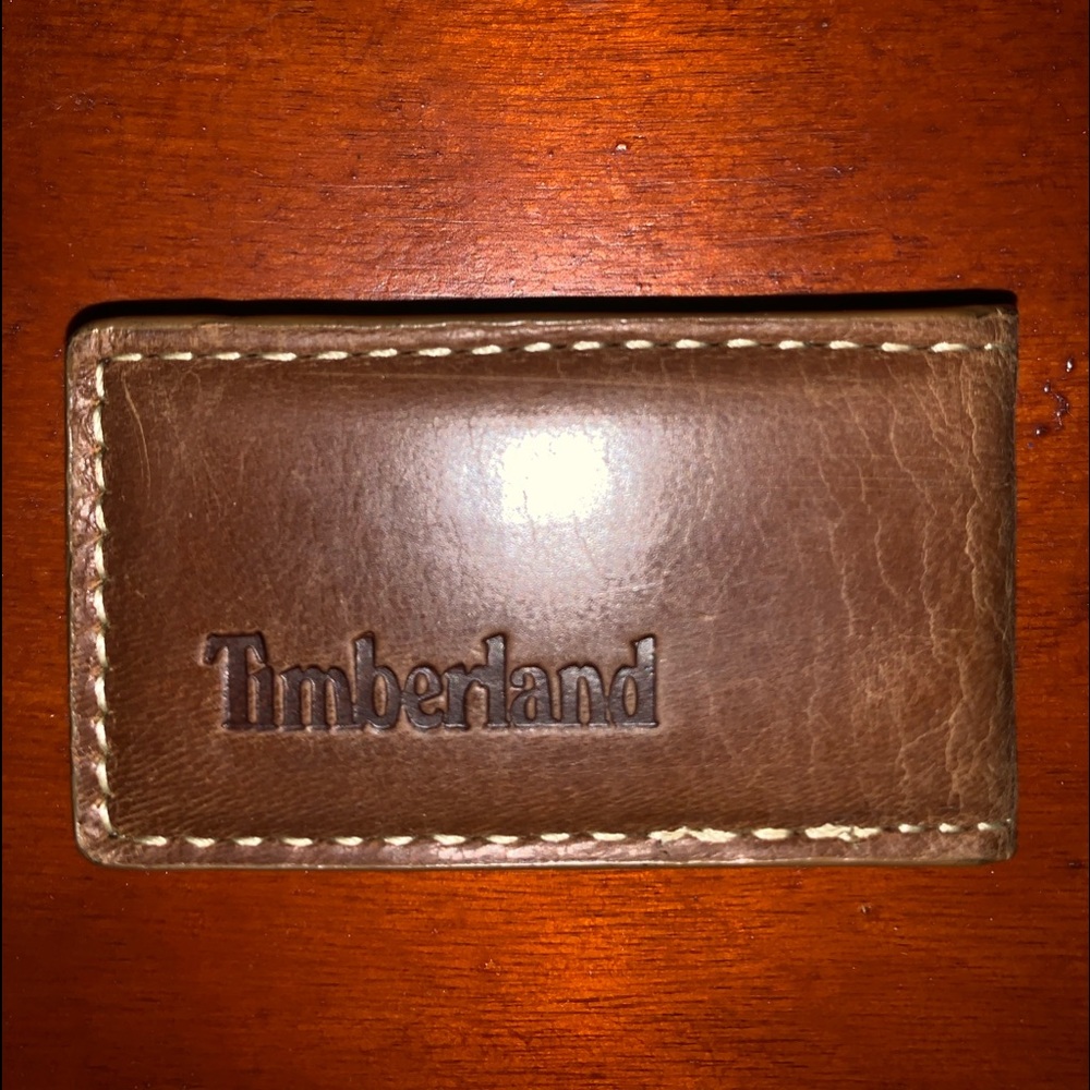 Timberland brown leather 2013 money clip